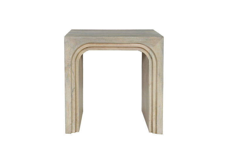 Solid Wood Sled Coffee Table (Set of 2) - Natural