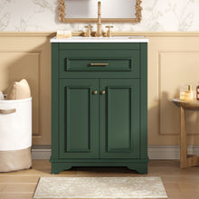 Load image into Gallery viewer, Bathroom Vanity With Integrated Sink, 2 Door Cabinet With Tip Out Drawer, Rectangular Design
