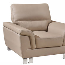 Load image into Gallery viewer, Modern Leather Chair - Beige
