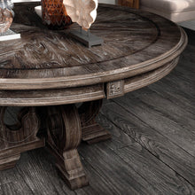 Load image into Gallery viewer, Round Dining Table With Pedestal Base - Natural / Rustic
