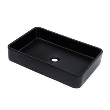 Load image into Gallery viewer, Modern European Design Ceramic Rectangular Vessel Bathroom Sink
