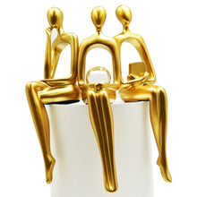Load image into Gallery viewer, People Tabletop Sculpture (Set of 3) - Gold
