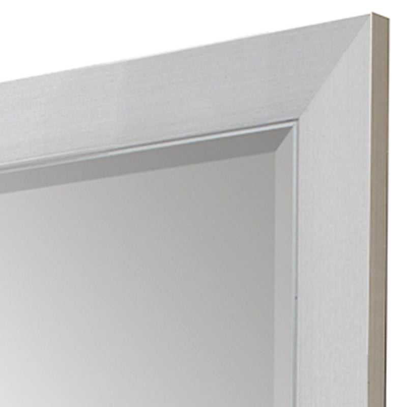 34" Framed Accent Mirror - Silver