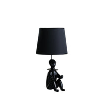 Load image into Gallery viewer, Sculptural Clown Phone Holder Desk Lamp - Black
