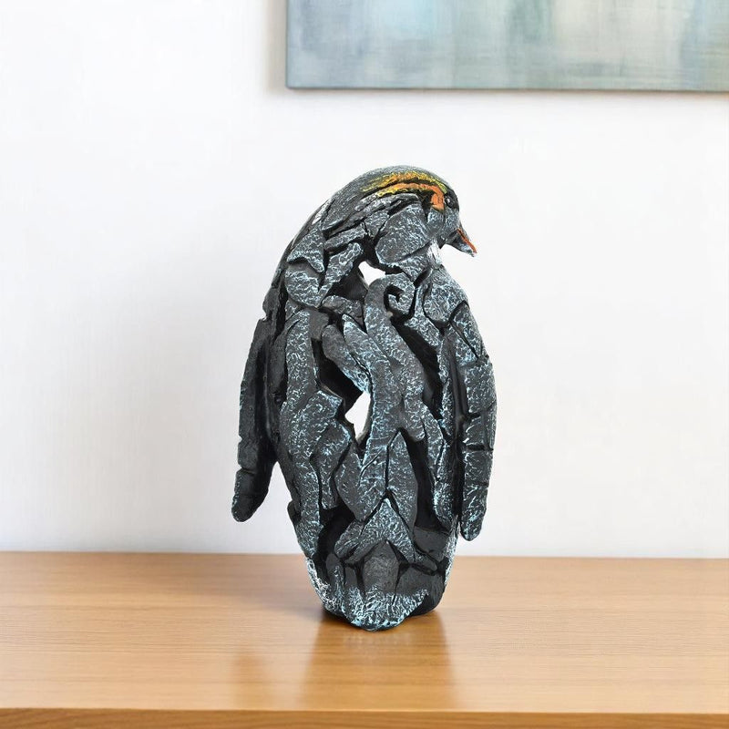 Penguin Tabletop Sculpture - Black / Blue / Orange