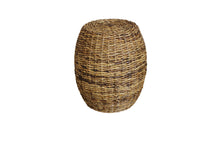 Load image into Gallery viewer, 20" Ratan Round Drum End Table - Natural
