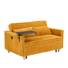 Load image into Gallery viewer, Pull Out Sofa With Movable Tabletop And USB Ports
