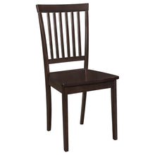 Load image into Gallery viewer, Stan - 5 Piece Dining Set With Rectangular Table And Slat Back Chairs - Cappuccino
