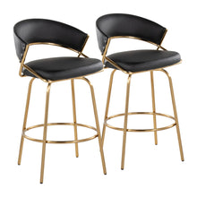 Load image into Gallery viewer, Jie - Glam Fixed Height Counter Stool (Set of 2)
