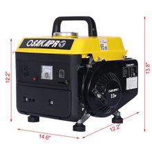 Load image into Gallery viewer, Portable Outdoor Generator Low Noise Gas Powered For Home Use - Yellow
