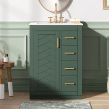 Load image into Gallery viewer, Modern Bathroom Vanity With 1 Door And 3 Drawers
