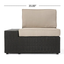 Load image into Gallery viewer, Santa Cruz - 8 Piece Outdoor Sectional Set - Dark Brown
