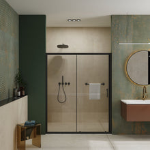 Load image into Gallery viewer, Single Sliding Shower Door, Thick Clear Tempered Glass Shower Door With Stainless Steel Handle
