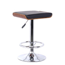 Load image into Gallery viewer, Iron Backless Adjustable Height Bar Chair - Black And Silver
