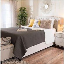 Load image into Gallery viewer, Twilight Fully Upholstered Fabric Wingback Queen Bed - Ivory
