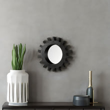 Load image into Gallery viewer, 17" Abstract Framed Accent Mirror - Black
