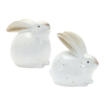 Load image into Gallery viewer, Rabbit Figurines (Set of 4) - White / Brown

