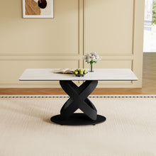 Load image into Gallery viewer, Rectangular Dining Table - Black / White
