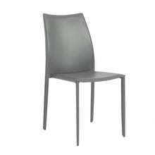 Load image into Gallery viewer, Upholstered Leather Dining Room Side Chairs (Set of 2) - Gray
