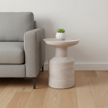 Load image into Gallery viewer, Solid Wood Round End Table - White
