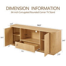 Load image into Gallery viewer, Modern Wavy TV Stand Rounded Sideboard With Storage Cabinet
