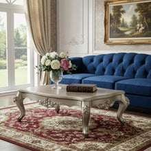 Load image into Gallery viewer, Marble Wood Coffee Table - Champagne
