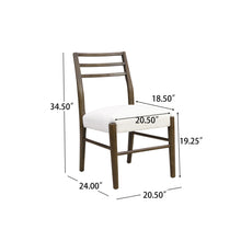 Load image into Gallery viewer, Farmhouse Style Dining Chair Set With Ladder Back Design
