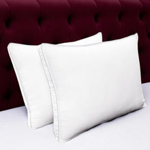 Load image into Gallery viewer, Microfiber Down Alternative Medium Hypoallergenic Bed Pillows (Set of 2) - Queen
