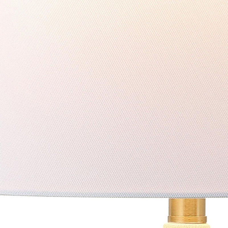 Novelty Table Lamps With Cone Shades (Set of 2) - Cream