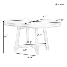 Load image into Gallery viewer, Gia - Round Extendable Dining Table With 16" Leaf Wood
