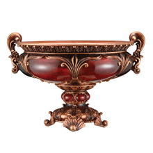 Load image into Gallery viewer, Poly Decorative Bowl - Brown / Gold
