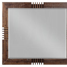Load image into Gallery viewer, Oak Reclaimed Rectangular Mirror - Dark Brown
