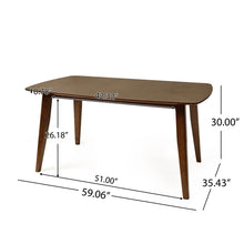 Load image into Gallery viewer, 5 Piece Mid - Century Dining Set, Upholstered Dining Chairs
