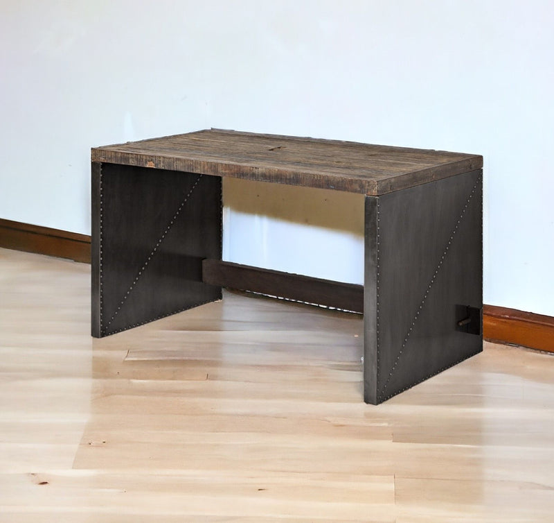 Writing Desk - Dark Brown And Gray