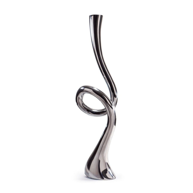 Trumpet Floor Vase - Silver