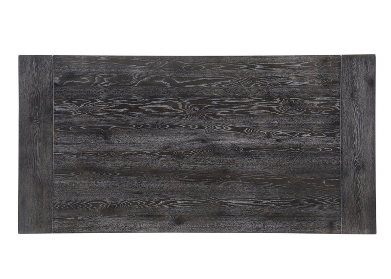 Wood Trestle Base Dining Table - Gray