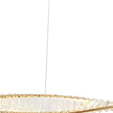Load image into Gallery viewer, Metal Crystals LED Chandelier - Clear / Gold
