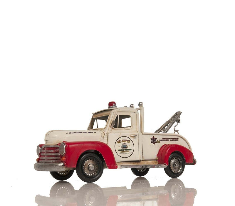 Chevrolet Tow Truck Sculpture - Red / White