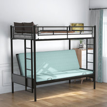 Load image into Gallery viewer, Twin Over Full Bunk Bed, Multifunction - Black
