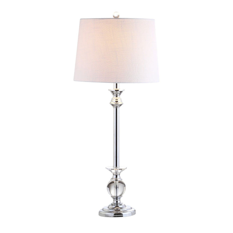 33" Table Lamps With Drum Shades (Set of 2) - Clear