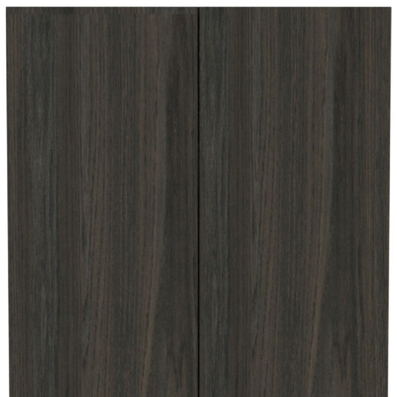 71" Wood Pantry Or Storage Closet - Dark Brown