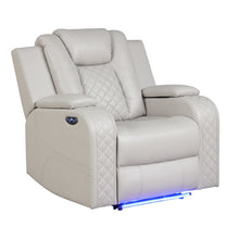 Load image into Gallery viewer, Benz - LED &amp; Power Recliner Chair With Adjustable Headrest
