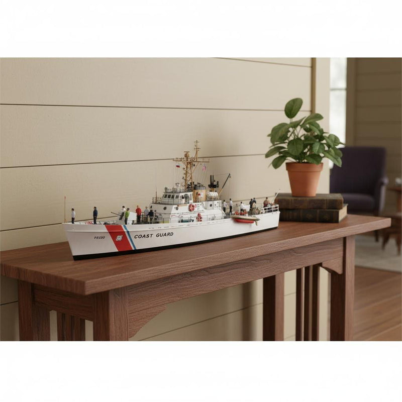 Hand Painted Model Boat (624449) - White