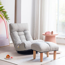 Load image into Gallery viewer, Adjustable Japanese Reclining Floor Chair Sofa With Metal Frame For Living Room
