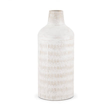 Load image into Gallery viewer, Geometric Cylinder Table Vase (608320) - Off White / Off White
