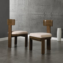 Load image into Gallery viewer, Upholstered Dining Fabric Side Chairs (Set of 2)
