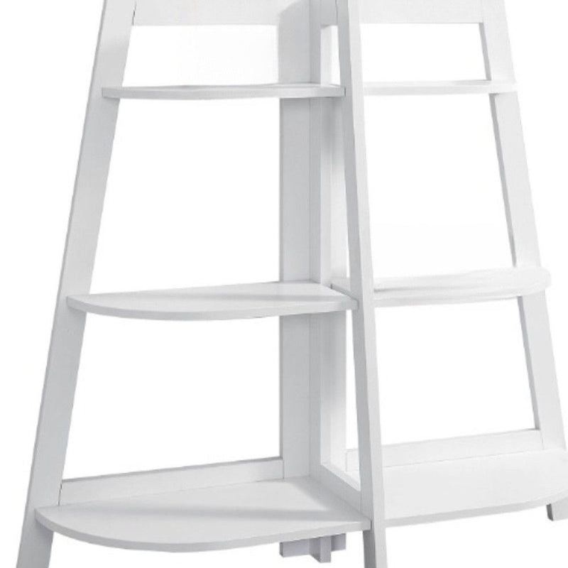 Six Tier Etagere Bookcase - White
