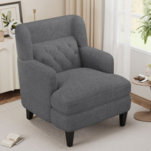 Load image into Gallery viewer, Upholstered Accent Chair Tufted Armchair For Living Room And Bedroom
