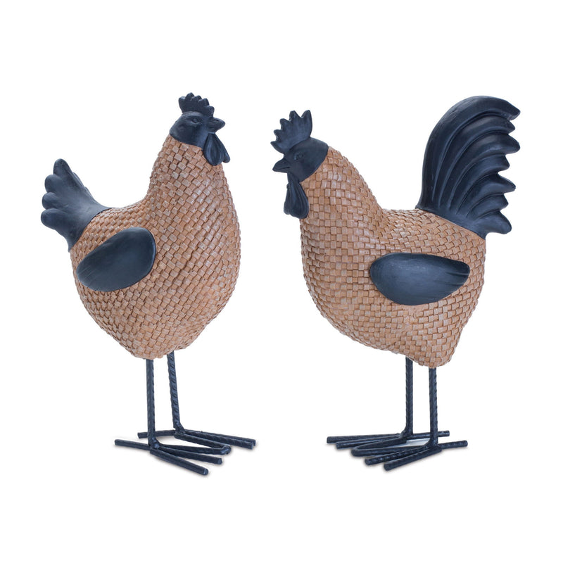 Figurine Tabletop Sculpture (Set of 2) - Brown