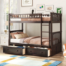 Load image into Gallery viewer, Bunk Bed With Drawers, Convertible Design
